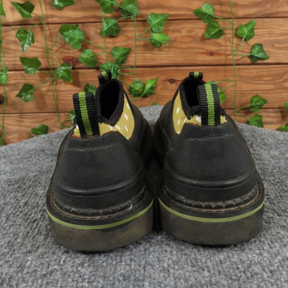Georgia Boot Romeo Girls Size 5‎ Wide Black Rubber Slip-On Work Shoes